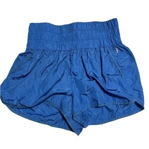 Free People Movement The Way Home Shorts Size Large Mid Atlantic Blue Athleisure